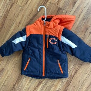 Chicago bears official nfl 18M month puffer jacket boy